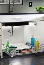 Chrome Under Sink Storage