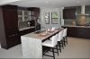 custom cabinetry in dark stain