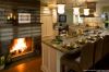 Warm Kitchen with Fireplace